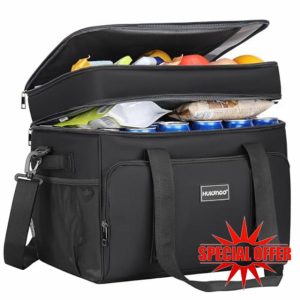 Hulongo Cool Bag Insulated Cooler Bag Waterproof Picnic Double Thermal Bag For Camping