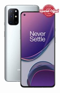 OnePlus 8T 16.6 cm (6.55") 8 GB 128 GB Dual SIM 5G USB Type-C Silver Oxygen OS 4500 mAh 8T