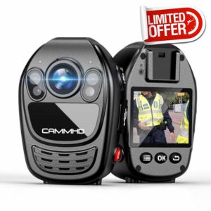 CAMMHD YX1 64GB 1440P/2K HD Body Camera with Audio and Video Recording Body Cam for Security with Extended Storage Design for Law Enforcement with Night Visio