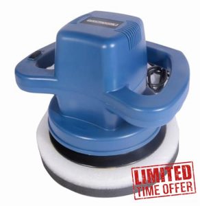 Tooltronix 110W Orbital Electric Car Polisher Buffer Sander Van Polishing 240mm Two Bonnets