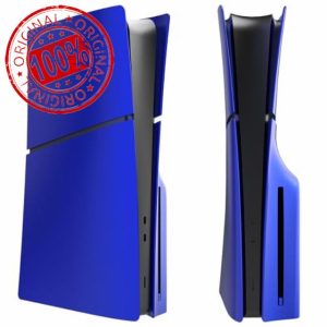 Wedorat FacePlates for PS5 Slim Disc Edition Cover Plate for PS5 Slim Premium ABS Replacement Plates Anti-Scratch Dustproof Protective Shell Case for Playstation 5 Slim Accessories Blue