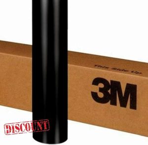 3M 2080 SATIN BLACK S12 Car Wrap Air-Release Vinyl Film Bubble-Free Application (20cm x 152cm (7.9in x 59.8in))
