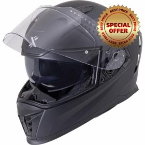 Shox Eclipse Solid Motorcycle Helmet Latest Standard ECE 22.06 Approved Full Face Street Sport Touring Motorbike Bike Riding Unisex Integral Protective Crash Lid