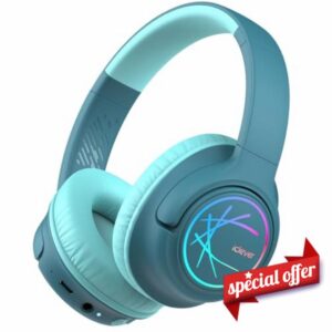 iClever Kids Wireless Headphones with LED Lights