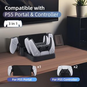 Mcbazel Charging Dock Station for PS5 Portal/PS5 Controller