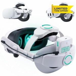 Noiposi Head Strap with 7500mAh Battery for Meta Quest 3 & Quest 2