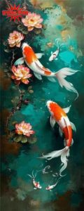 Paint by Numbers for Adults Fish Koi Paint by Numbers Kits