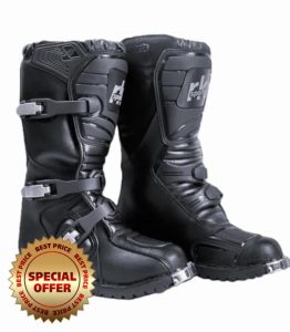 RKsports KIDS MOTORCYCLE OFF ROAD NEW MOTOCROSS MX BLACK LEATHER BOOTS