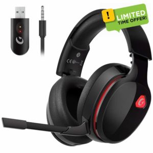 Gvyugke 2.4GHz Wireless Gaming Headset for PC