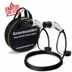 Gruensauber Type 2 to Type 2 EV charging cable
