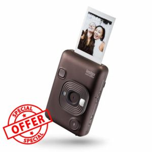INSTAX mini LiPlay Hybrid instant camera with rear 2.7 inch LCD display screen