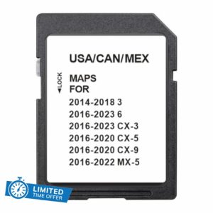 GPS Navigation SD Card Compatible with 2014-2023 3/6 / CX-3 / CX-5 / CX-9 / MX-5