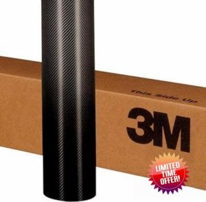 Generic 3M 2080 CARBON FIBRE BLACK CFS12 Car Wrap Air-Release Vinyl Film Bubble-Free Application (20cm x 152cm (7.9in x 59.8in))