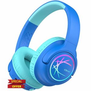 iClever Kids Wireless Headphones with LED Lights