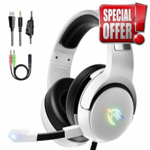 YINSAN Gaming Headset for PS4 PS5 Xbox Series X|S Xbox One Nintendo Switch PC