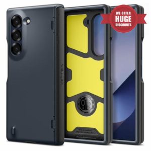 Spigen Slim Armor Pro [Hinge Protection] Case Compatible with Samsung Galaxy Z Fold 6 - Metal Slate