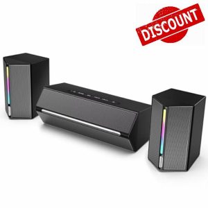 FIFINE Wired Bluetooth Speaker with Subwoofer for PC Laptop Desktop