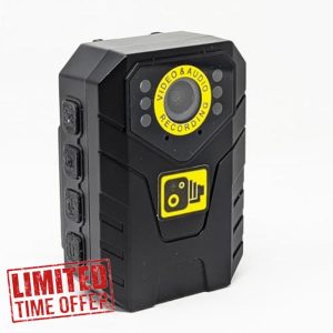 Recall Vision Body Worn Camera 128GB 1080P Personal Security Body Worn Camera Video Recorder BodyCam with Night Vision
