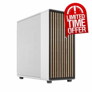 Fractal Design North XL Chalk White Mesh- three 140mm Aspect PWM fans included- Type C USB- EATX airflow full tower PC gaming case