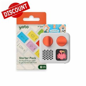 Yoto Mini (2024 Edition) + Starter Pack Bundle – Kids Screen-Free Bluetooth Audio Player