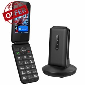 HCMOBI 4G Flip Mobile Phone for Elderly
