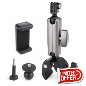 GEPULY Phone Camera Clamp Mount Gopro Accessories
