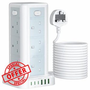 Tower Extension Lead with USB Solts