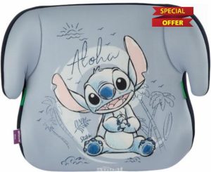 Disney Stitch Baby Safety Baby Booster Seat Height 125 to 150 cm with Blue Background Graphics
