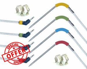 4 Packs of Pro Meat Temperature Probes Replacement for Weber Grills