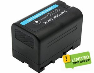 2600mAh 38.48Wh BP-U30 Battery Replacement for Sony HD422