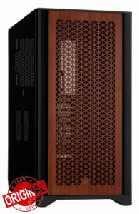 CORSAIR 4000D AIRFLOW Tempered Glass Mid-Tower ATX Case with Teak Front Panel - High-Airflow - Cable Management System - Spacious Interior - Two Included 120 mm Fans - Black and Teak