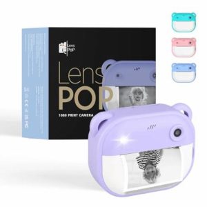 Instant Photo Print Camera for Kids - Toy Toddler Camera for Children with Inbuilt Digital Printer - Birthday Gift for Girls and Boys - 3 Print Rolls