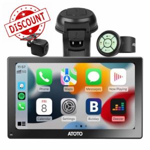 [9inch] ATOTO P5 Portable Wireless CarPlay Android Auto Car Stereo with 1080P Backup Camera