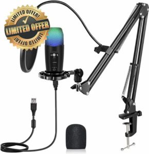 GKEAPZA Streaming microphone with boom