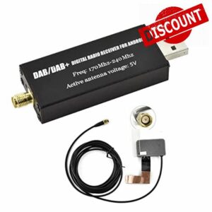SIXWIN Car DAB/DAB+ Digital Radio Receiver Car DAB Radio Adapter DAB Digital Audio Transmission with Antenna