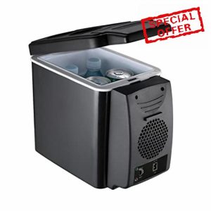 6 Liter Car Refrigerator | Car Thermoelectric Refrigerator | Portable Small Drink Car Refrigerator | Thermoelectric Cooler And Warmer Skincare Car Fridge For Cars