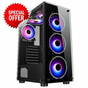 ASC Gaming PC Tower: Intel Core i7 3770 • Nvidia GTX1650 4GB • 16GB RAM • 512GB SSD+1TB HDD • 500W 80Plus • WiFi • Windows 11 • White RGB Gaming Case