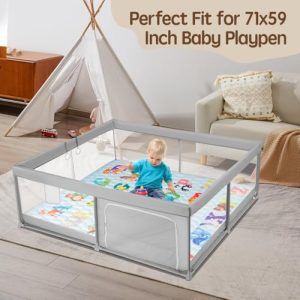 71" x 59" Play Mat for Playpen
