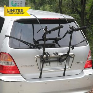 Taylor & Brown 2 Bike Rear Trunk Car Boot Mount Rack Bicycle Cycle Carrier Car Foldable Ultra Compact Universal Fitting Saloon Hatchback Estate