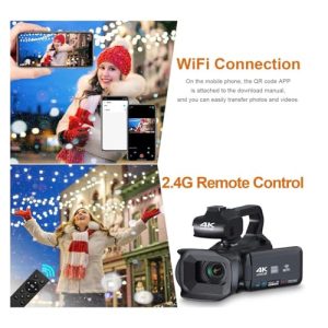 64MP/60FPS Video Camera with 18X Digital Zoom