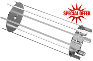64008 Universal Grill Rotisserie Skewer Kabob Rods Set BBQ Grill Accessory for Most Spit rods of Grills Rotisserie Napoleon