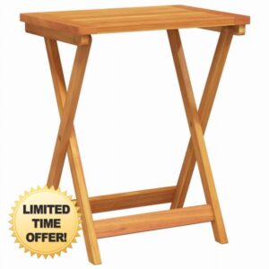 idaXL Outdoor Folding Dining Table for Patio