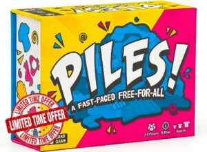 Piles - Card Games - Family Games - for Kids 8 and Up - Games for Adults - Family Game Night - Travel Games - Party Games - Memory Games - 10 Mins