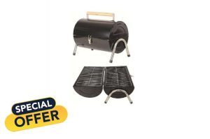 Hampton & Stewart New BBQ Barbecue Outdoor Garden Patio Charcoal Party Cooking Large Pit Grill (Portable Barrel BBQ)