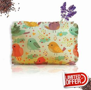 Rai Mustard Seeds Pillow with Lavender