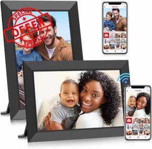 2 Pack Frameo WiFi Digital Photo Frame - 10.1 Inch 1280x800 HD IPS Touch Screen Digital Picture Frame