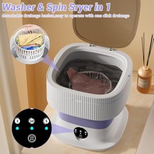 2 in 1 Mini Washing Machine with Drain Basket Washer