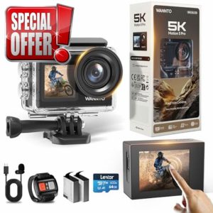 WANNTO Action Camera 5K 24MP Motion 5 Pro