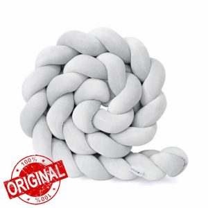 Homesally Braided Cot Bumpers For Cot Bed