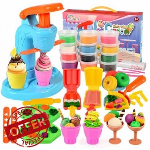 32 Pcs Ice Cream Playdough Set for Kids